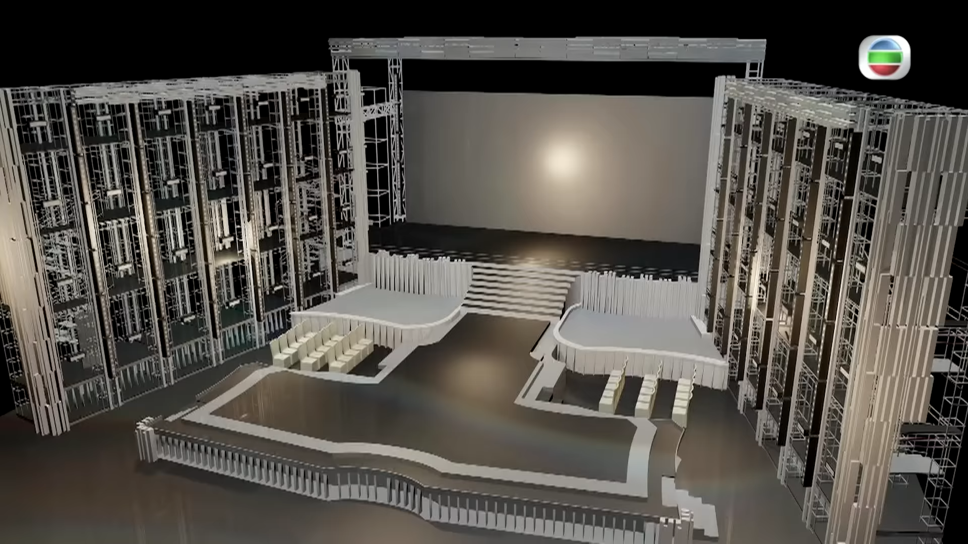 港姐準決賽舞台設計圖。