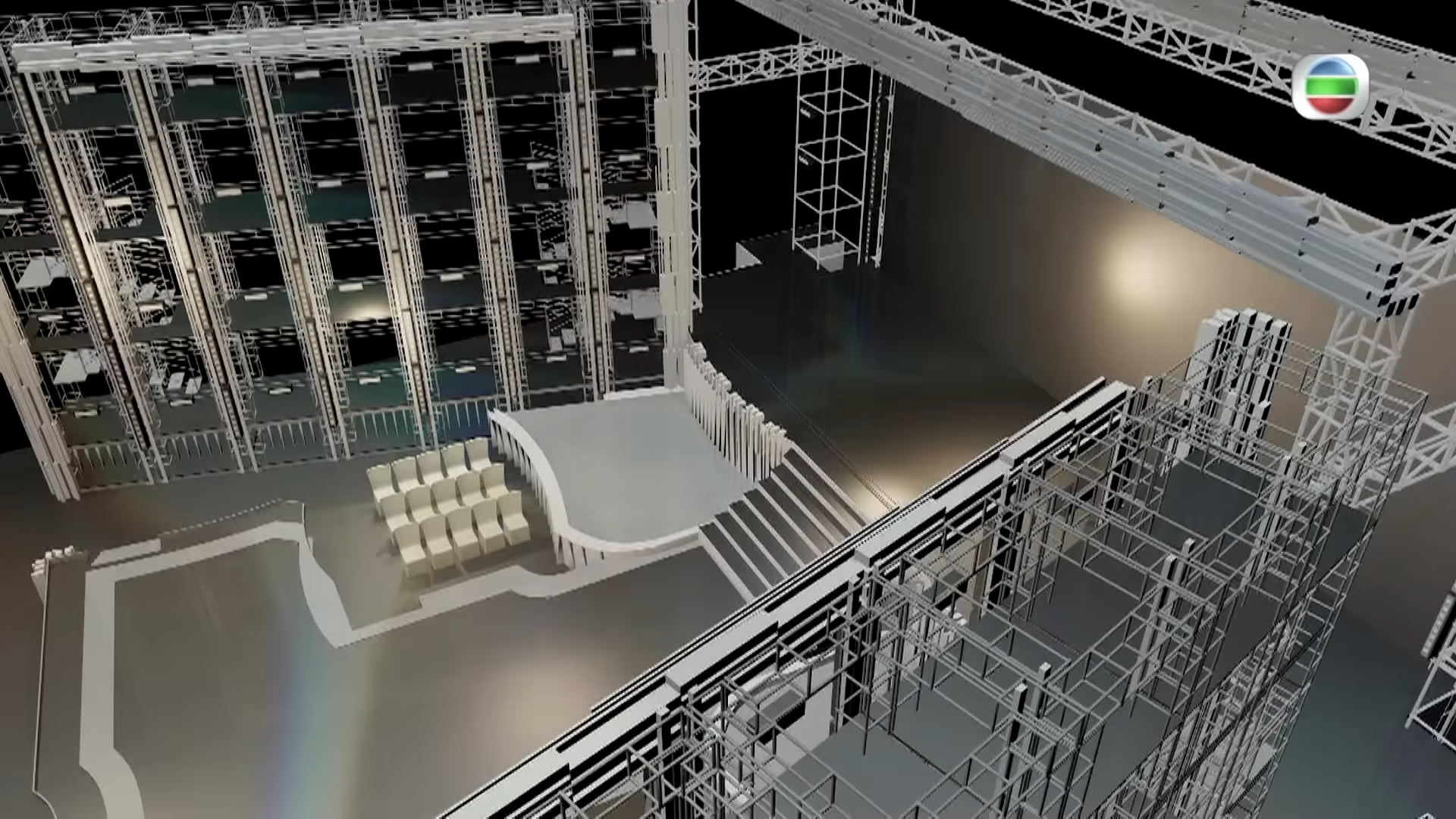 港姐準決賽舞台設計圖。