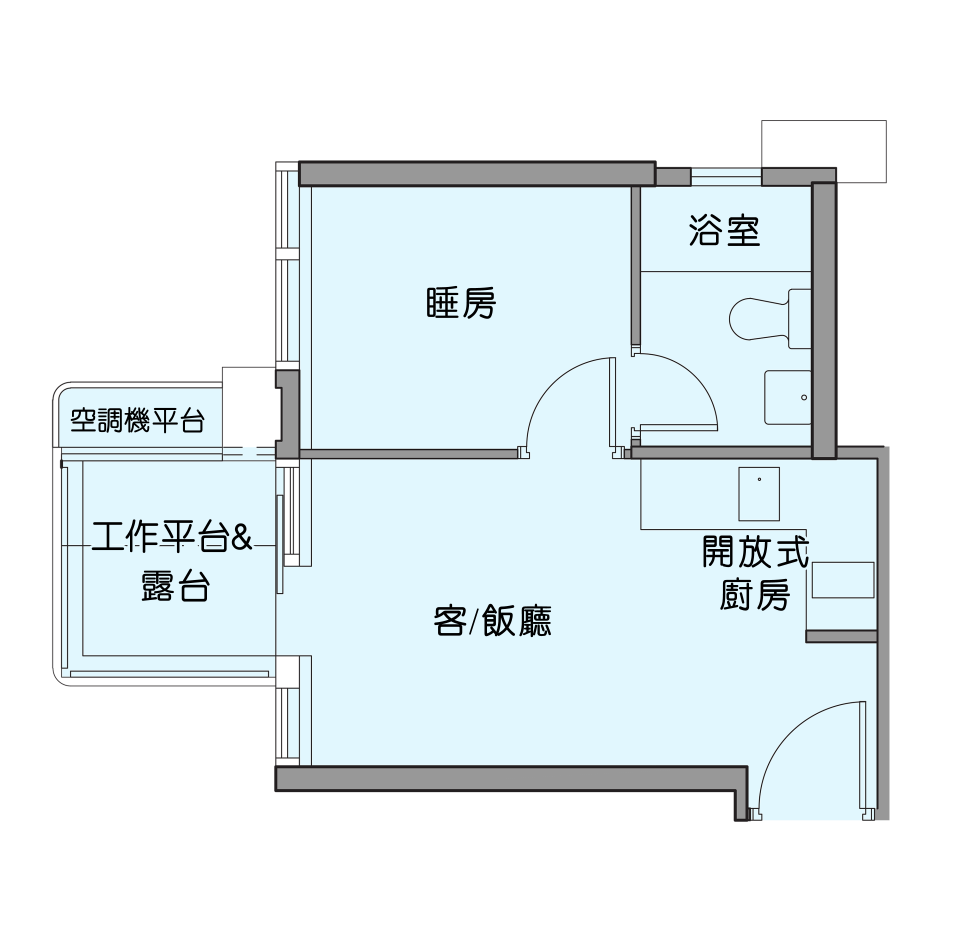 MIAMI QUAY I 1房示範單位