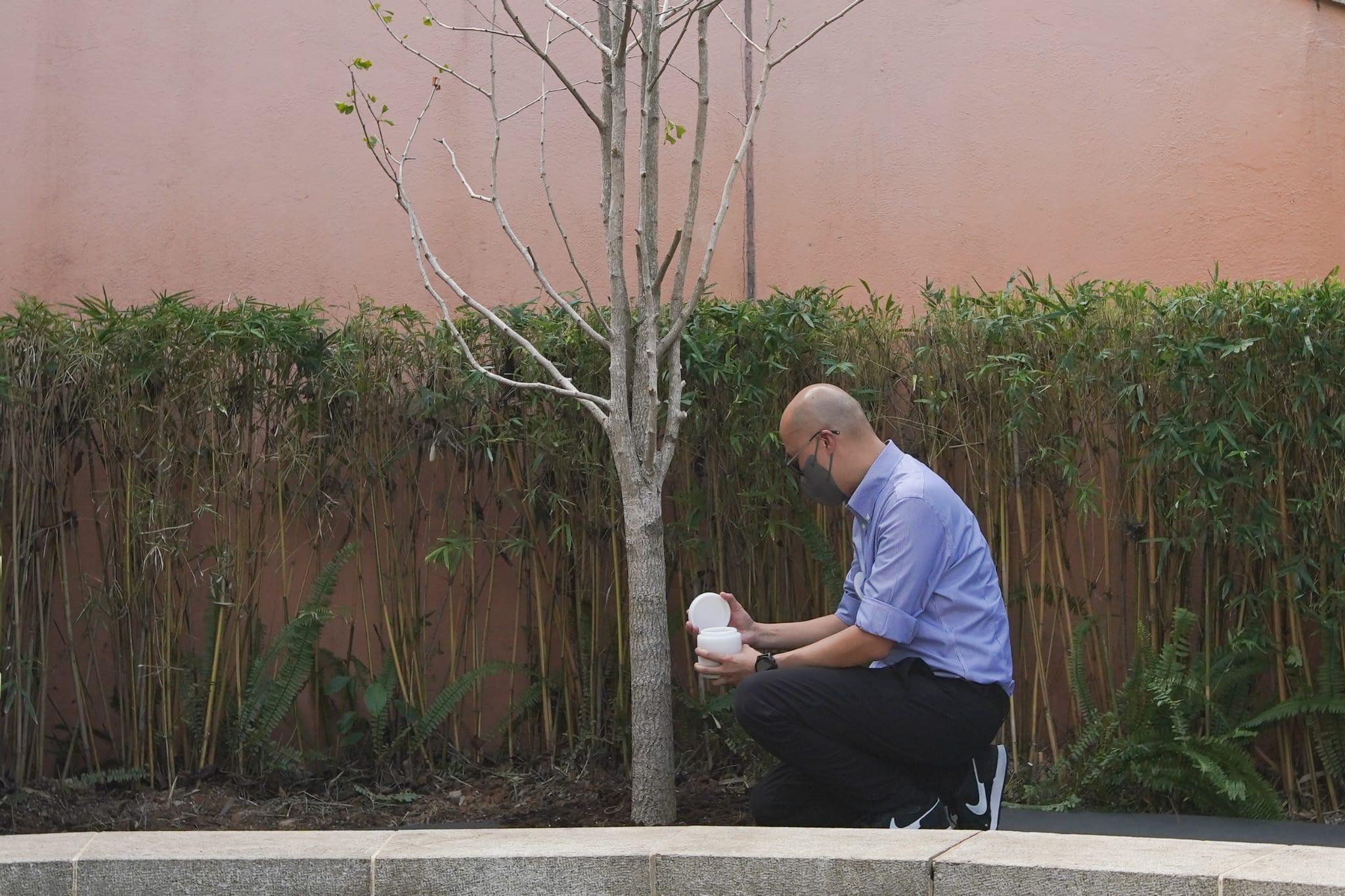 海洋公園植樹儀式紀念大熊貓安安