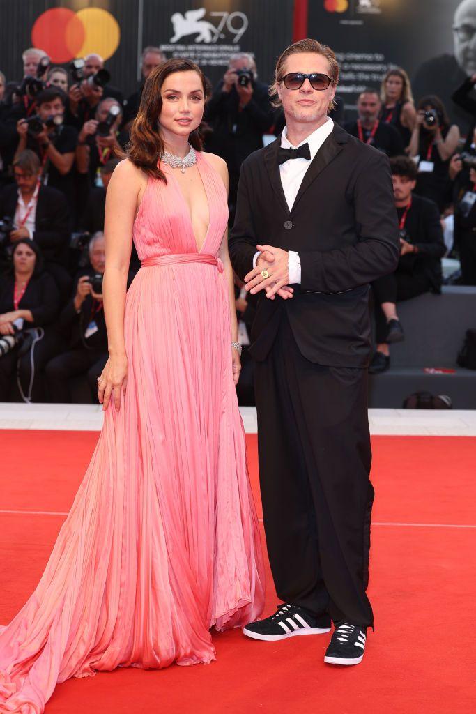 紅星畢彼特是《金髮夢露》的監製,他亦有現身首映行紅地毯。