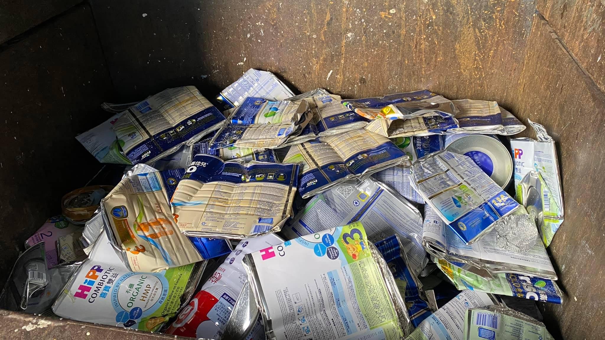 本港唯一紙包飲品盒回收廠不獲續約。(「喵坊Mil Mill」Facebook圖片)