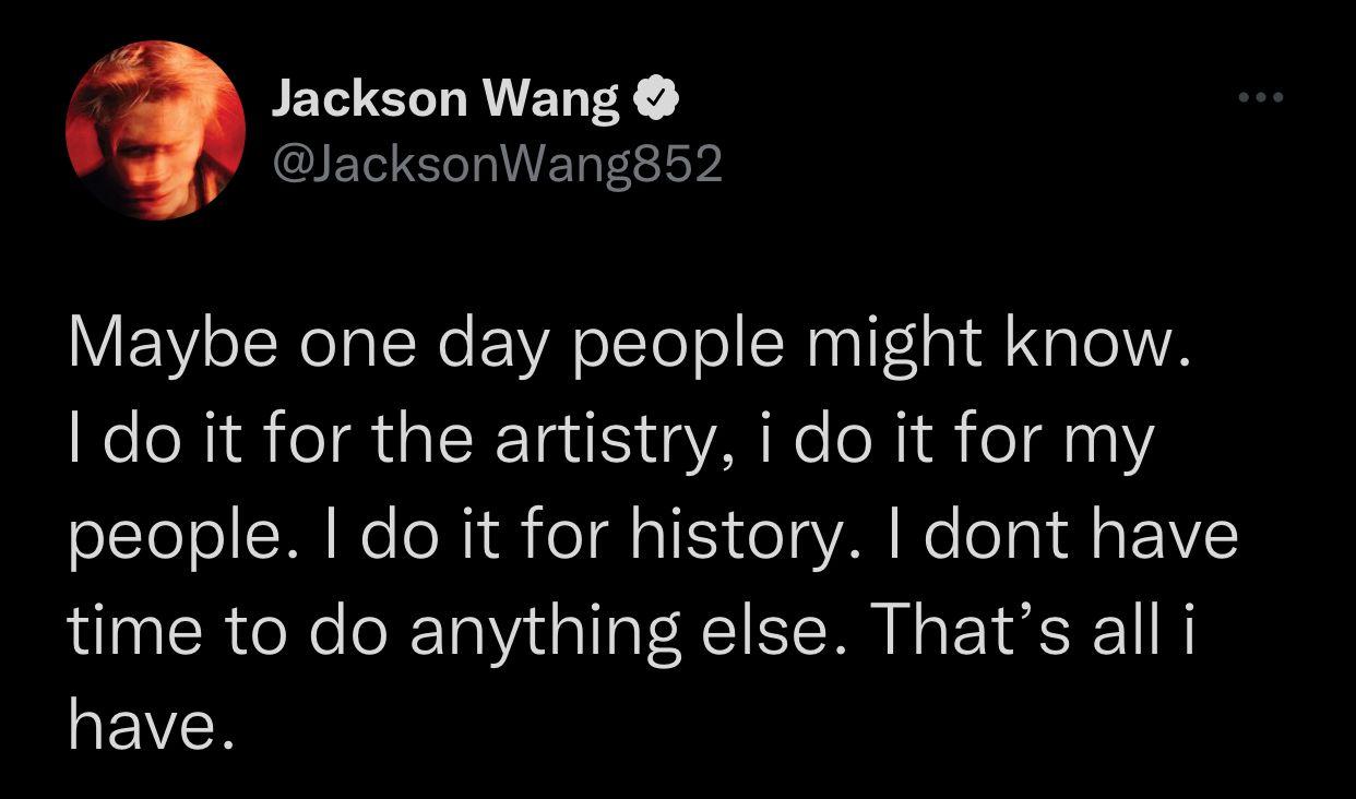 Jackson對於流言,昨晚即透過Twitter用英文澄清。