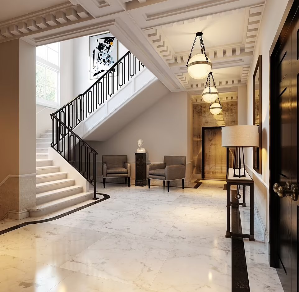 英國豪宅1-18 York Terrace East內部。(互聯網)