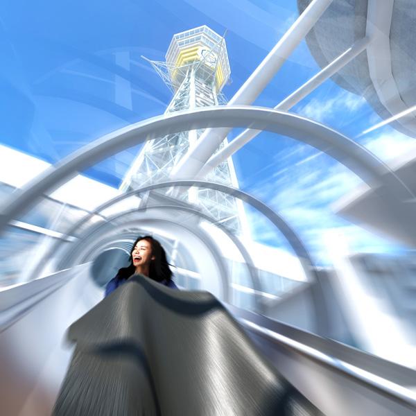 大阪通天閣「TOWER SLIDER」