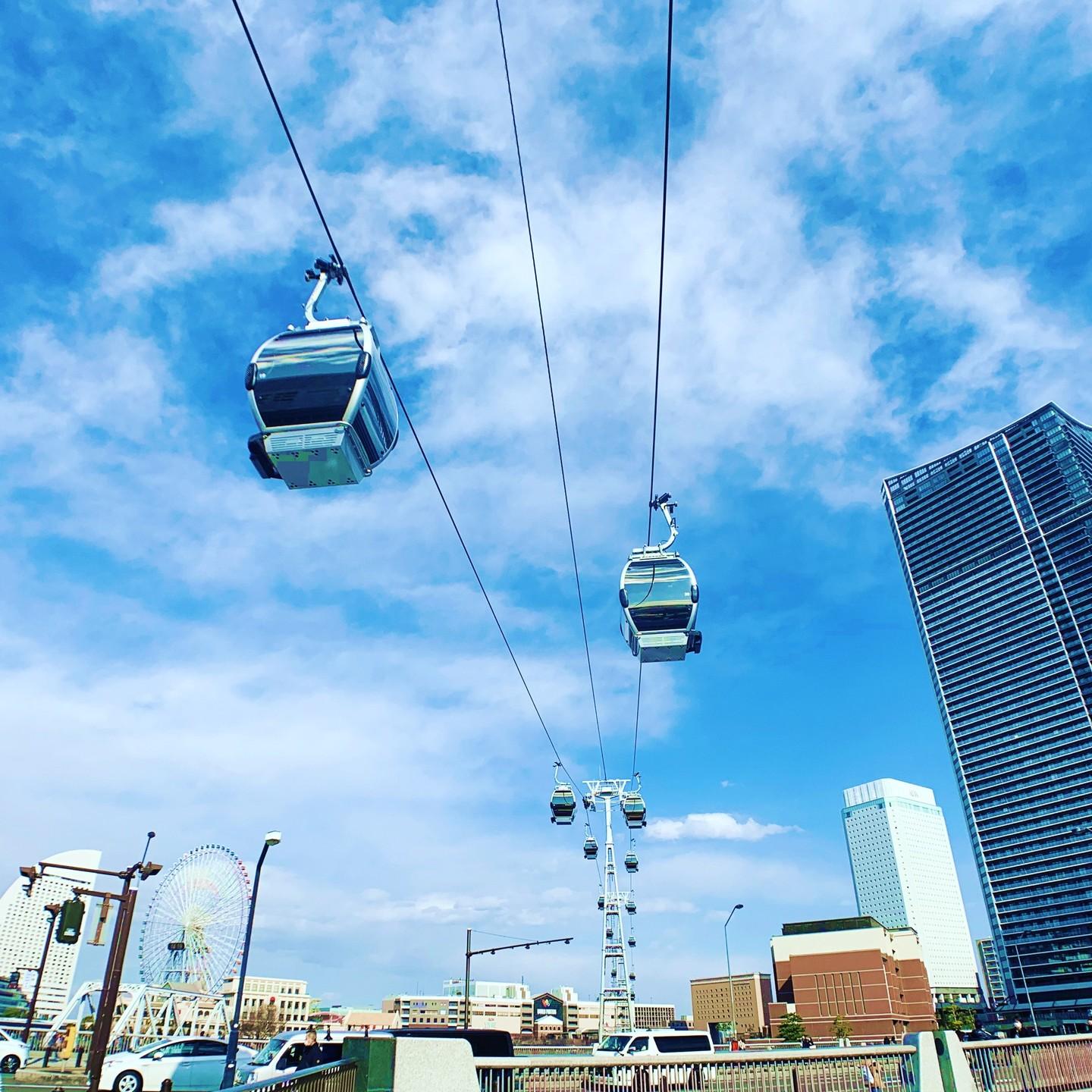 飽覽橫濱港灣景觀。(@yokohamaaircabin)
