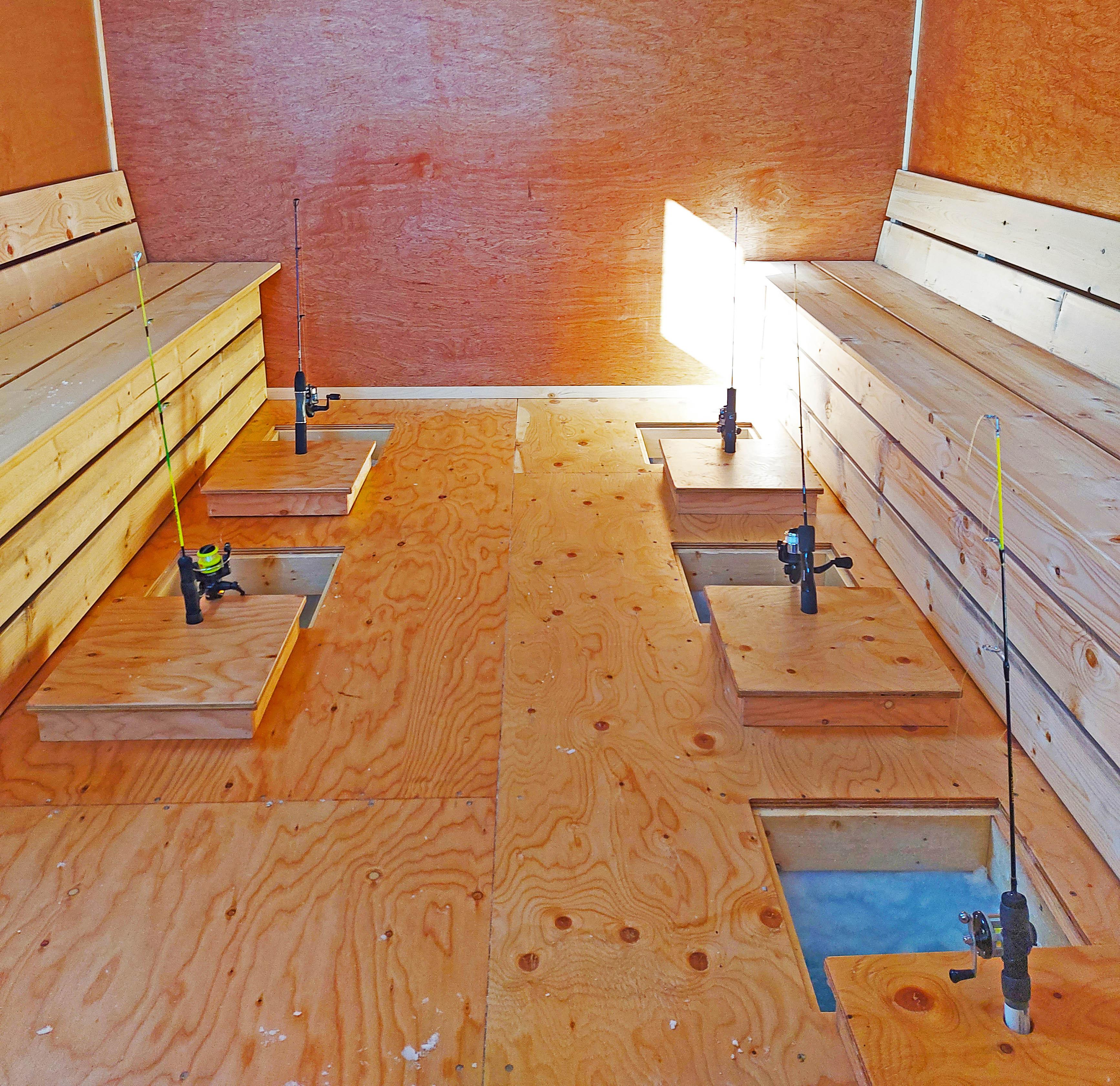 亦可待在有暖氣的釣棚中體驗冰釣