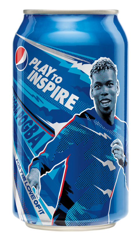別注限定版法國球星保羅普巴 (Paul Pogba) 百事可樂收藏罐