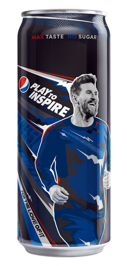 別注限定版阿根廷球星美斯 (Leo Messi) 百事可樂無糖收藏罐