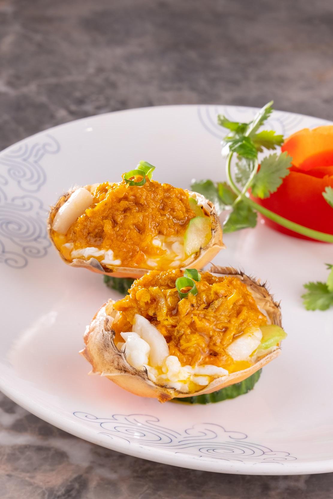 蟹粉芙蓉帶子蟹斗