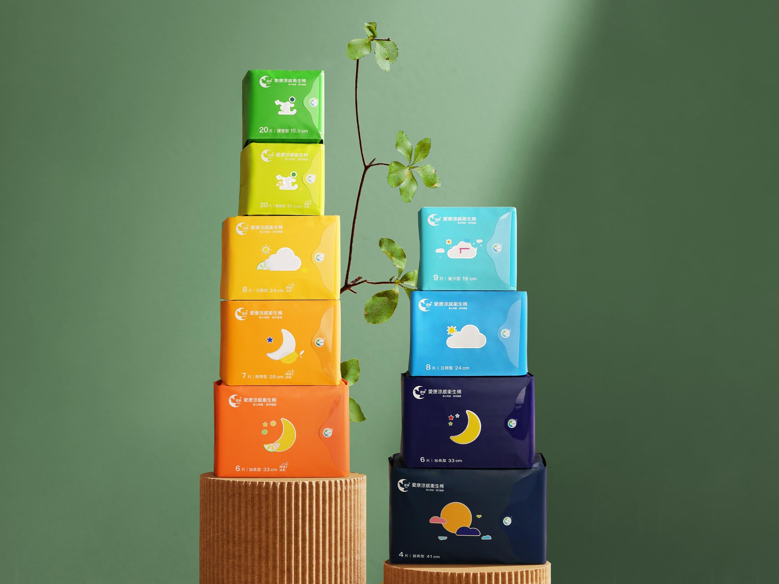 台灣 「愛康涼感衛生棉」