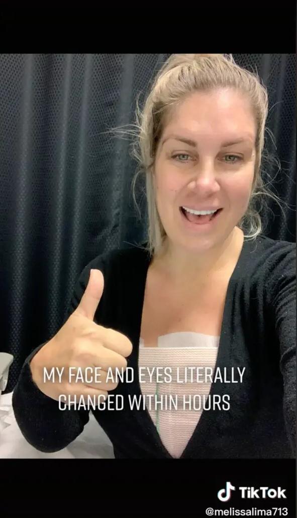 梅利莎拆彈後即時覺得舒服很多。(互聯網)