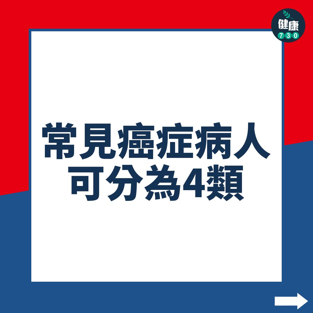 常見的癌症病人 可分為4類