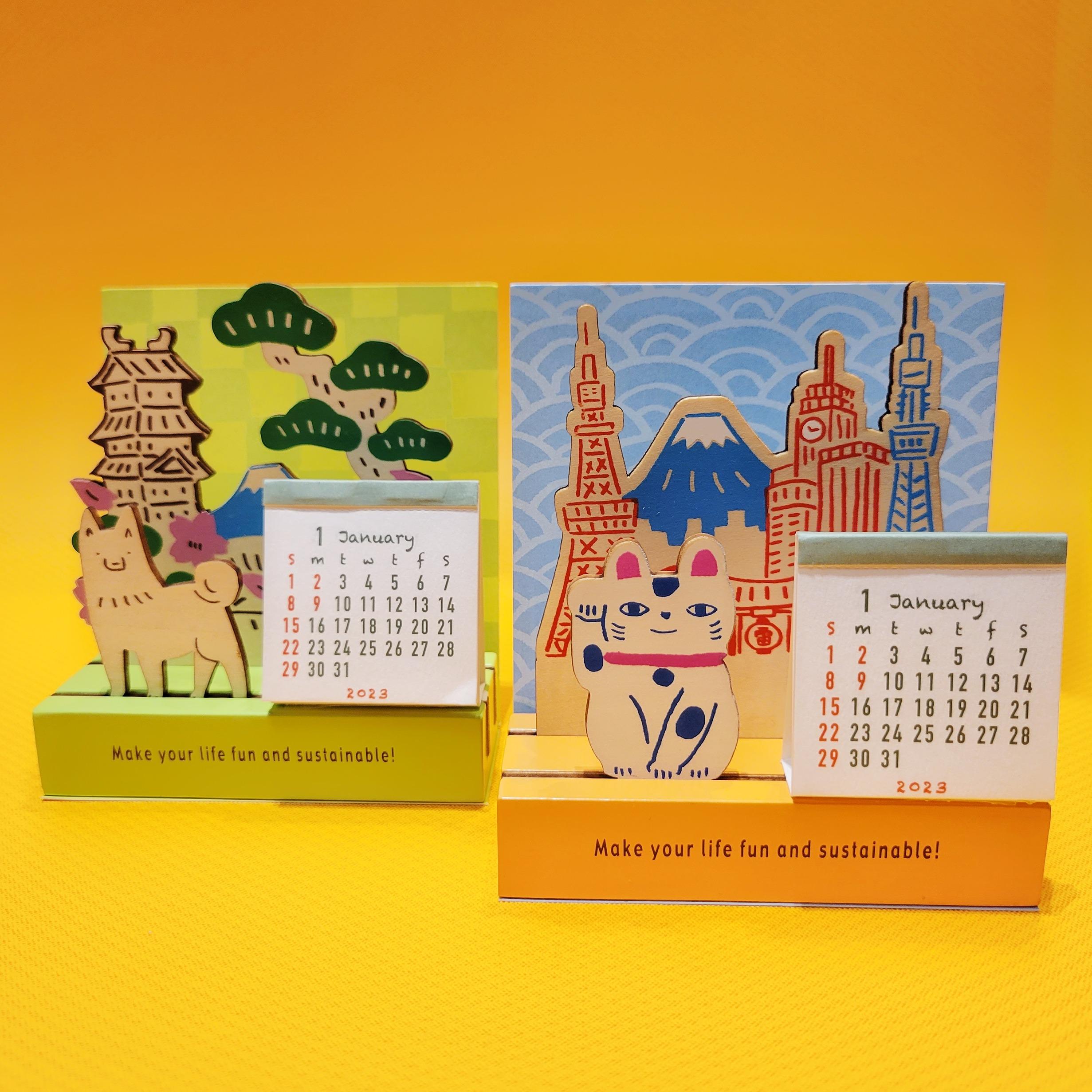 日系立體座枱月曆 $98