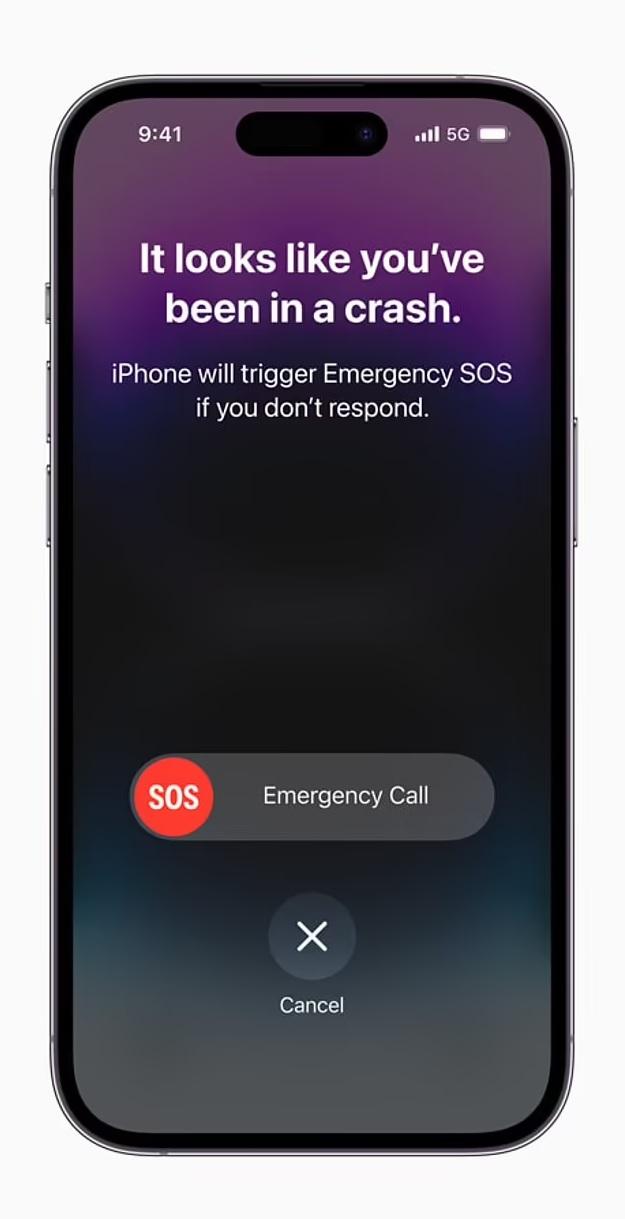 iPhone 14具車禍偵測功能。(互聯網)