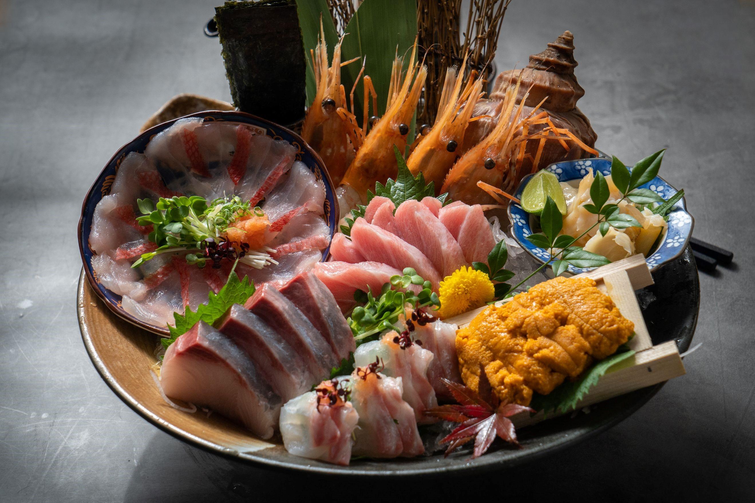 極上刺身盛 $1,288,選用由豊洲直送食材,新鮮味美。