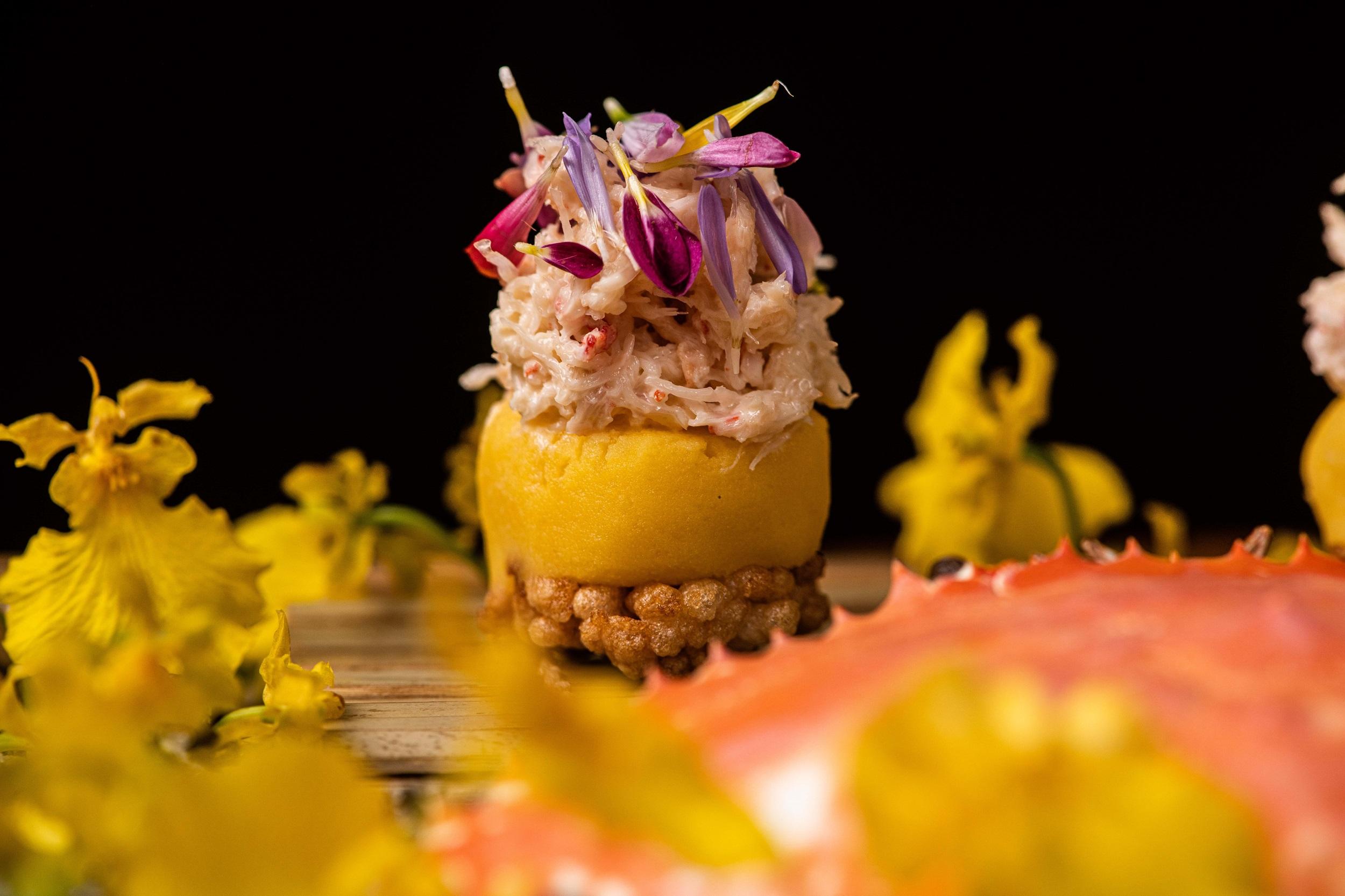 熊本縣蟹肉薯仔沙律脆皮壽司