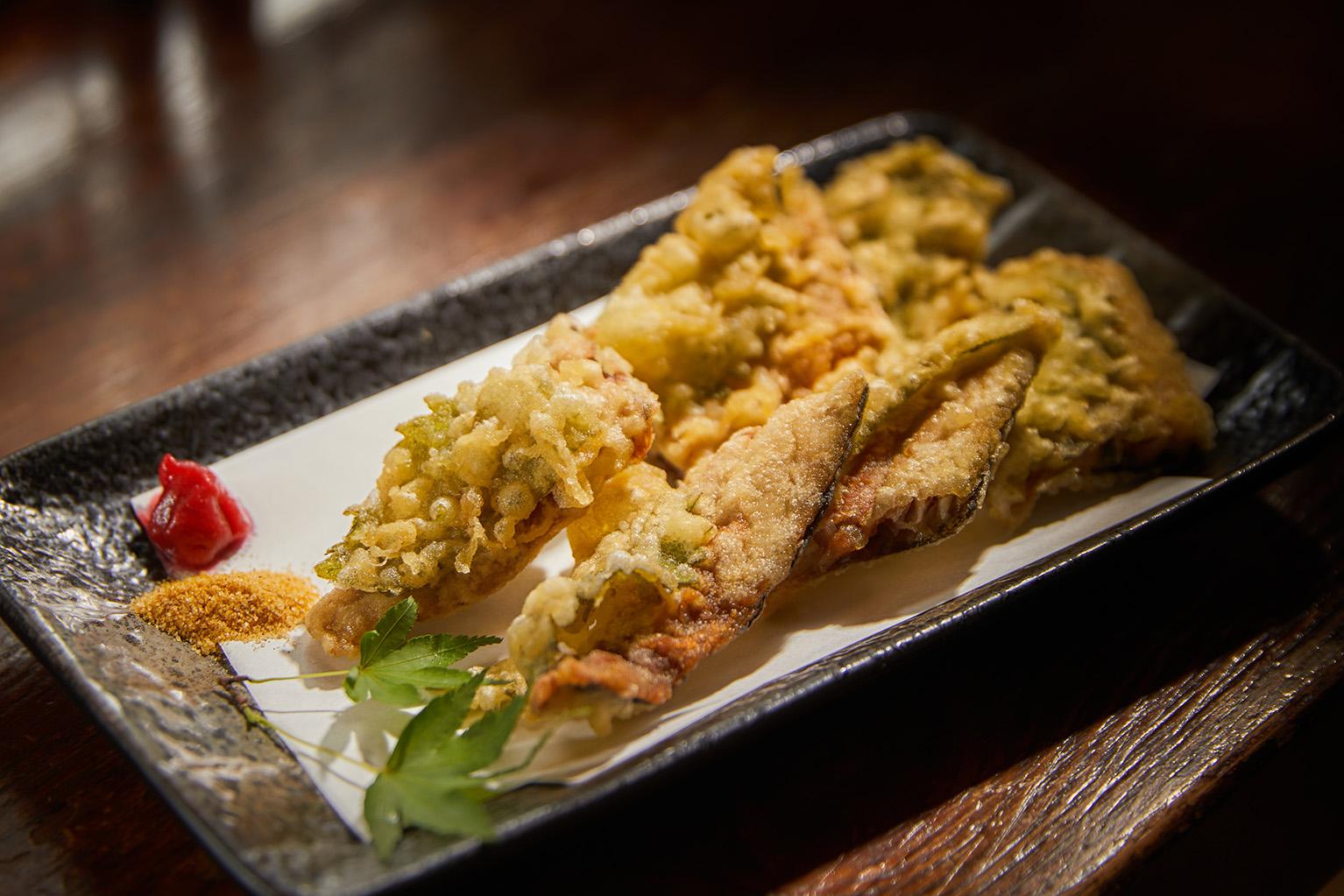 秋刀魚紫蘇天婦羅