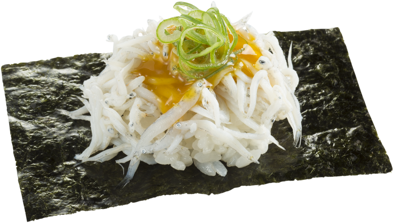 銀魚仔蛋黄醤油海苔包 $12