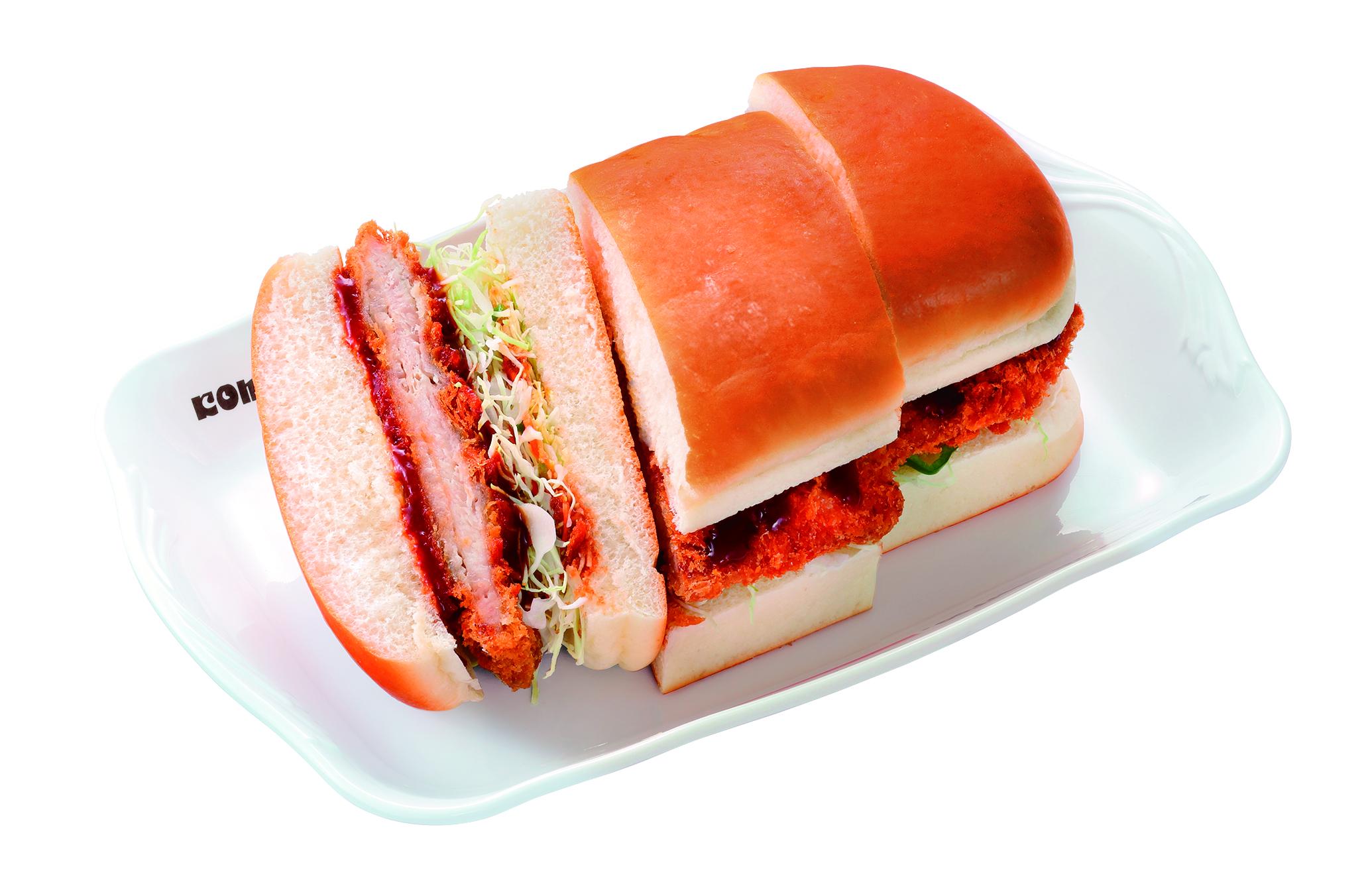 香辣炸豬扒方堡