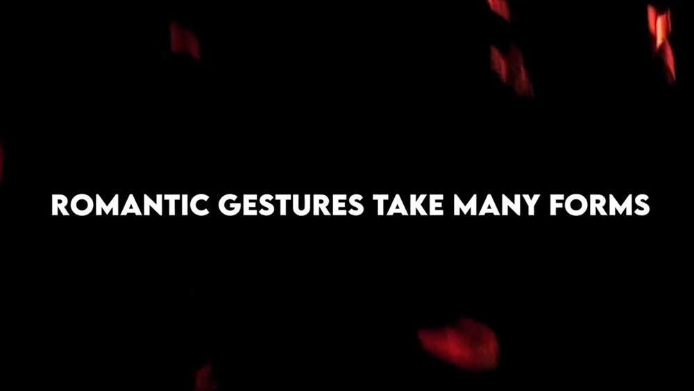 「浪漫的展現有很多種形式」。(Twitter)