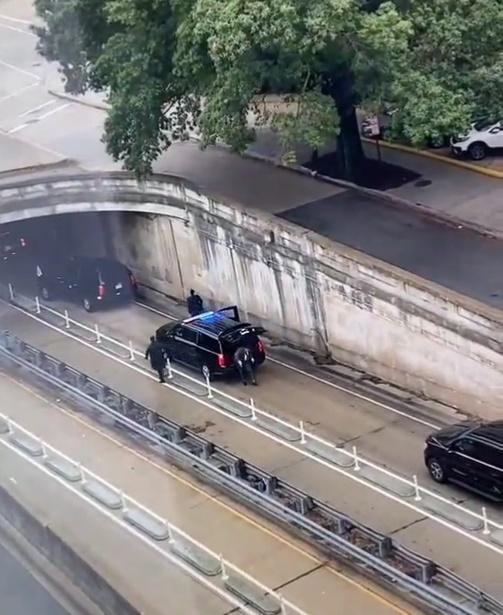 網上流傳事故期間短片。(Twitter)