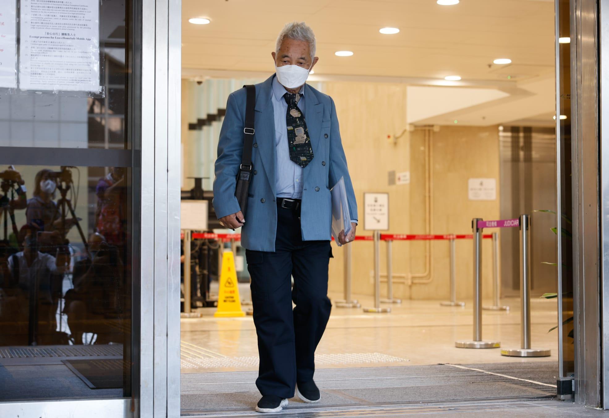 「長洲覆核王」郭卓堅今日再就政府修例提出司法覆核。(蘇文傑攝)