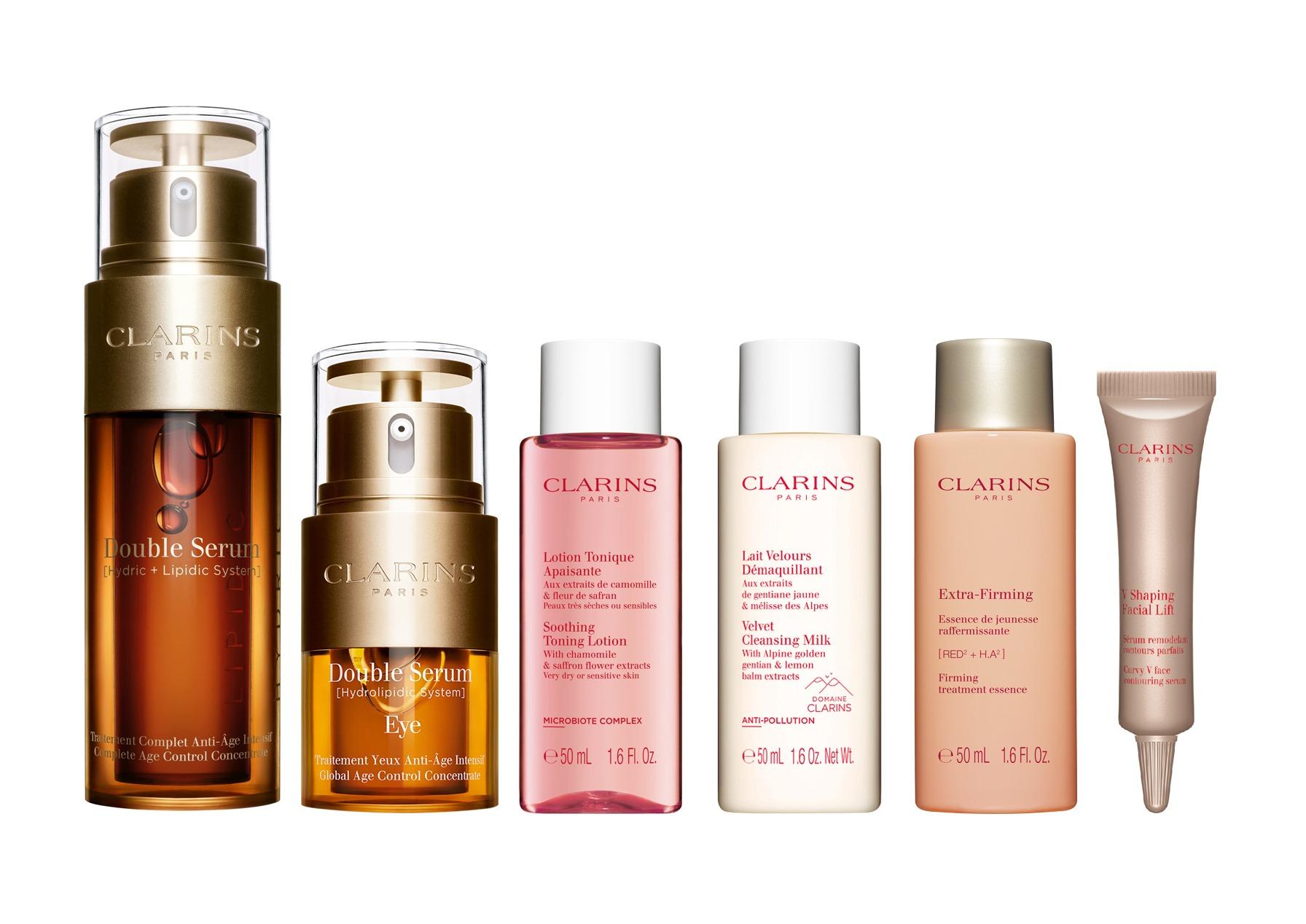 賦活明眸雙精華套裝 $1,650(價值$2,719–39%off) .賦活雙精華 50ml .賦活精華眼霜2In1 20ml .煥顏緊緻修護精華水 50ml .植萃紓緩爽膚露 50ml .V輪廓緊緻精華 10ml .植萃柔滑潔面乳 50ml