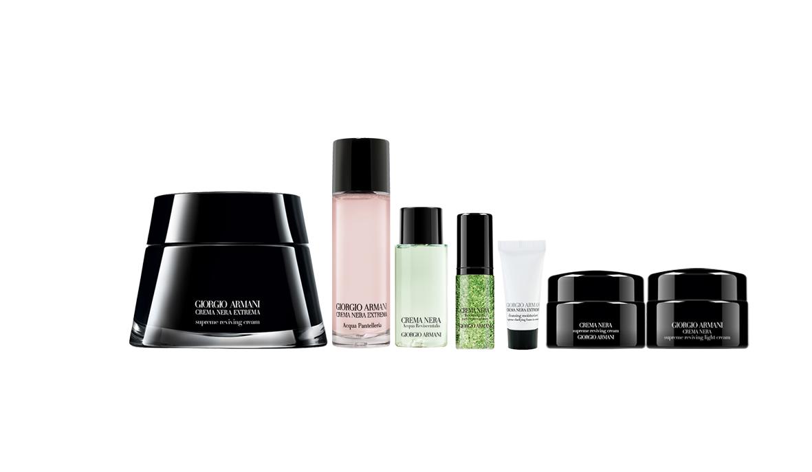 ARMANI beauty 極致再生面霜入門套裝 $1,980 (價值$3,490) .極致再生面霜 30ml 或極致再生輕盈乳霜 30ml .極致再生水精華 30ml .極致再生保濕淨膚水 10ml .極致再生全效修護精華 5ml .極致再生潔膚泡沫乳霜 5ml .極致再生面霜 5ml .極致再生輕盈乳霜 5ml (10月29日銅鑼灣店限定)