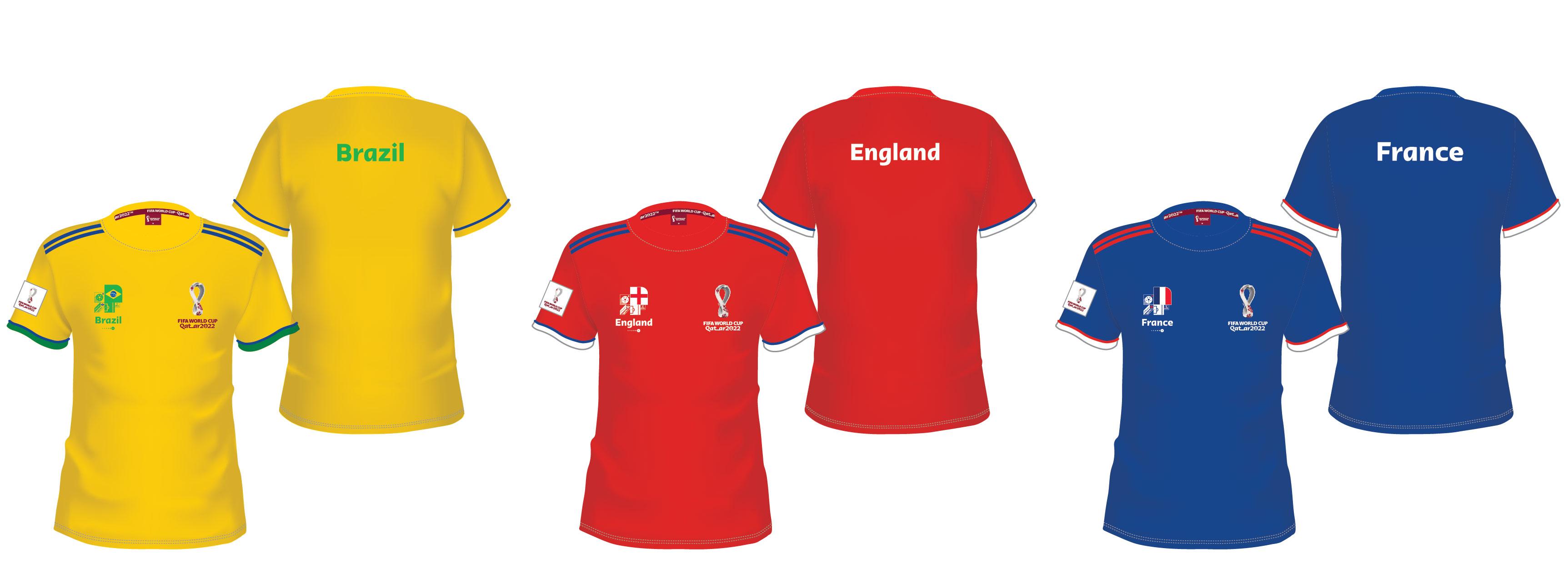 2022 FIFA卡塔爾世界盃國家球衣 $128 -$138