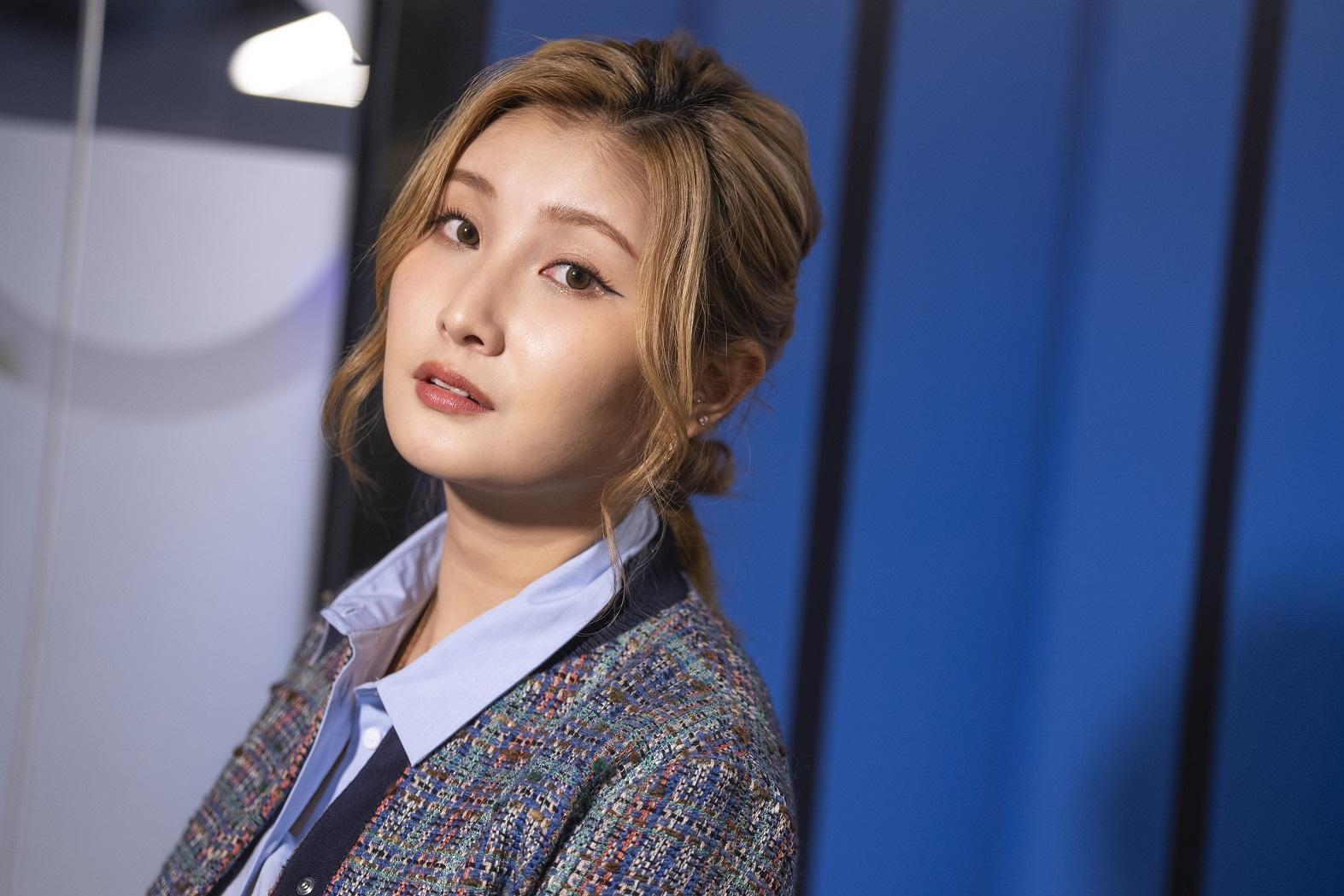 現年28歲的沈殷怡在《野人老師》首次演母親角色。(陳奕釗攝)