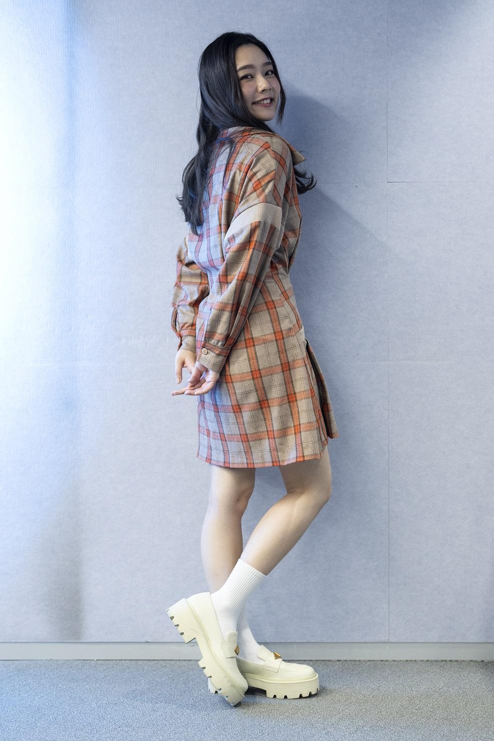 葛綽瑤笡言不擅長於球類運動。(陳奕釗攝)