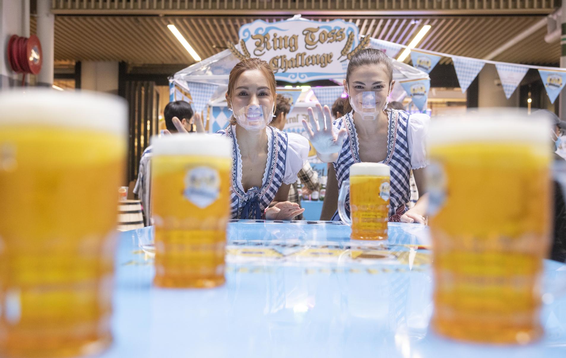 將「啤酒」推至指定位置即可獲獎。(蘇文傑攝)