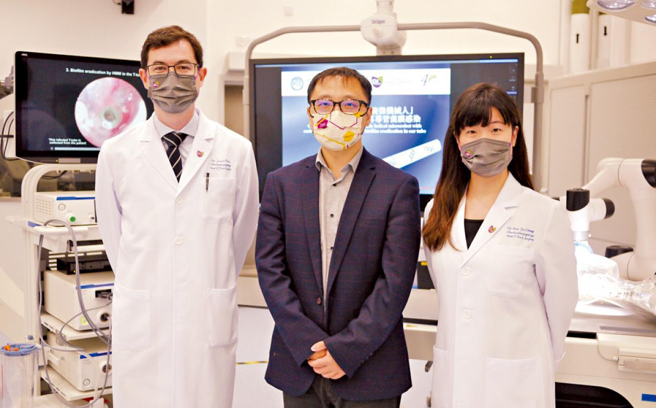 中大醫學院 耳鼻咽喉—頭頸外科學系 中大工程學院 機械與自動化工程學系 陳英權 張立 張慧子