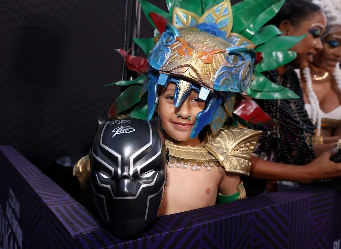 《黑豹2:瓦干達萬歲》世界首映,場面熱鬧。