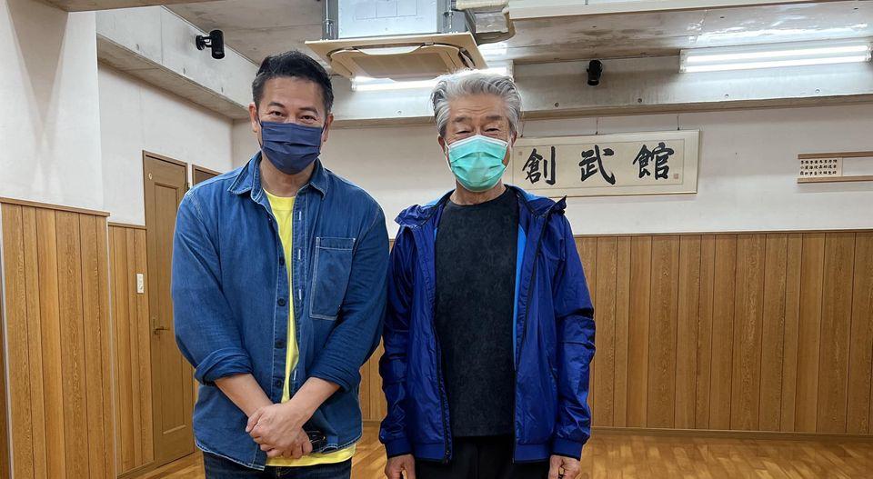 歐錦棠於9月到日本工作,順道探訪倉田保昭。(歐錦棠FB)