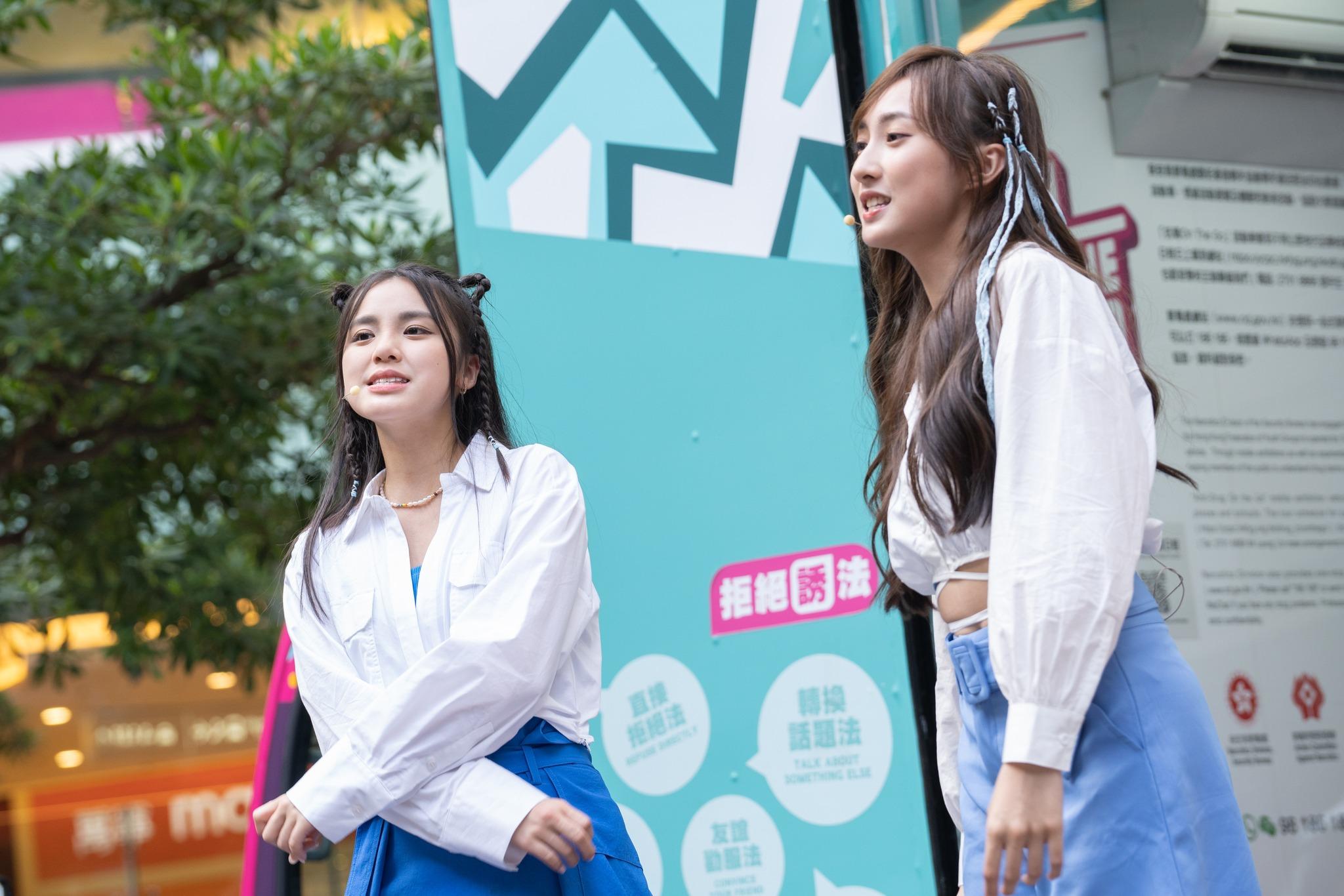 鍾柔美與姚焯菲連踩三場,只得少少時間食早餐、午餐。