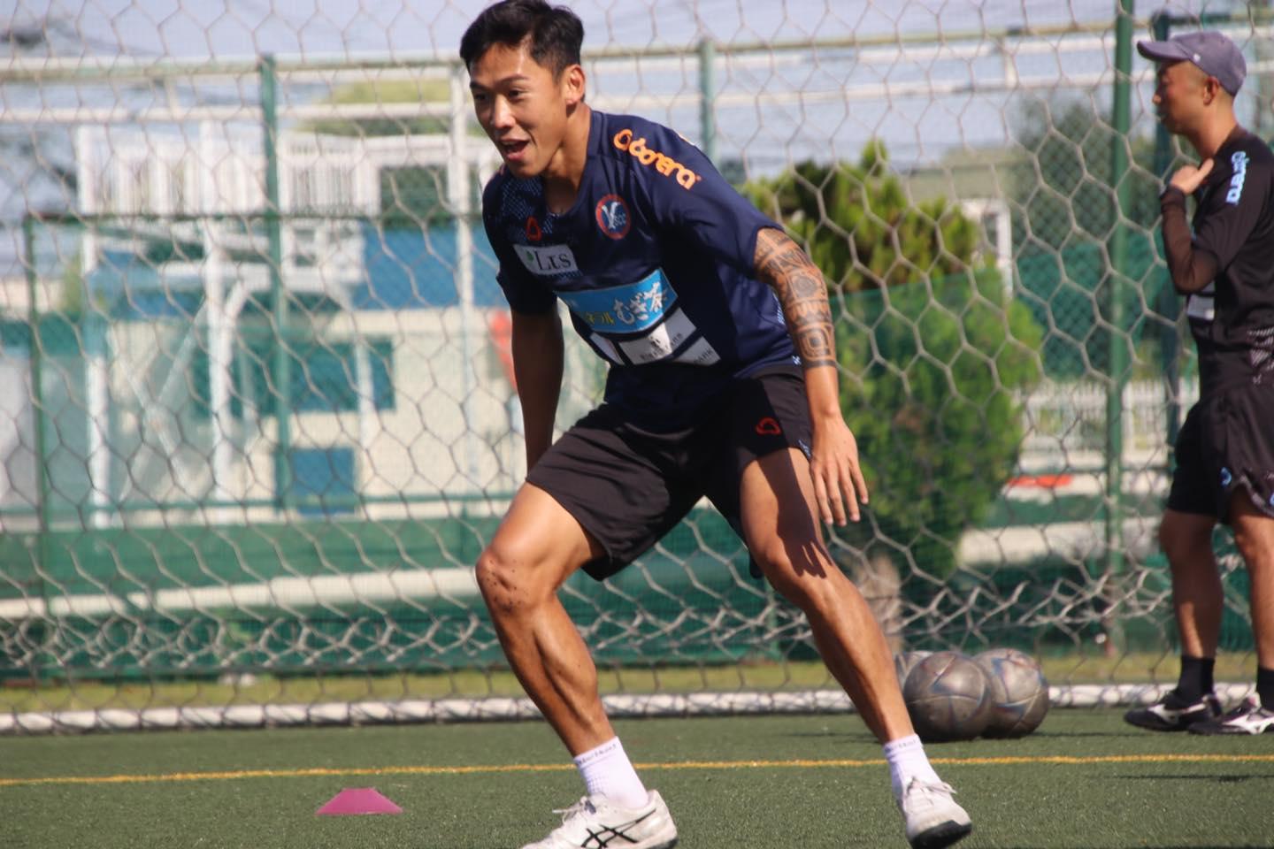 歐陽耀冲在年中時受傷。(YSCC橫濱Facebook圖片)