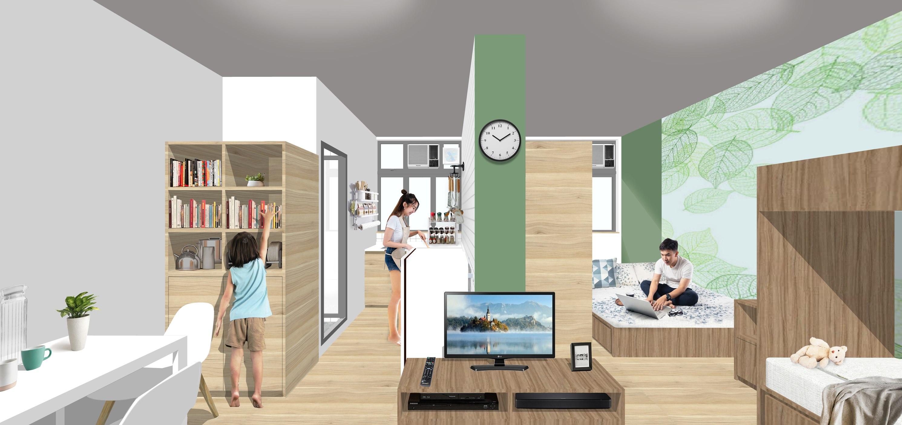 簡約公屋初步設計圖曝光。