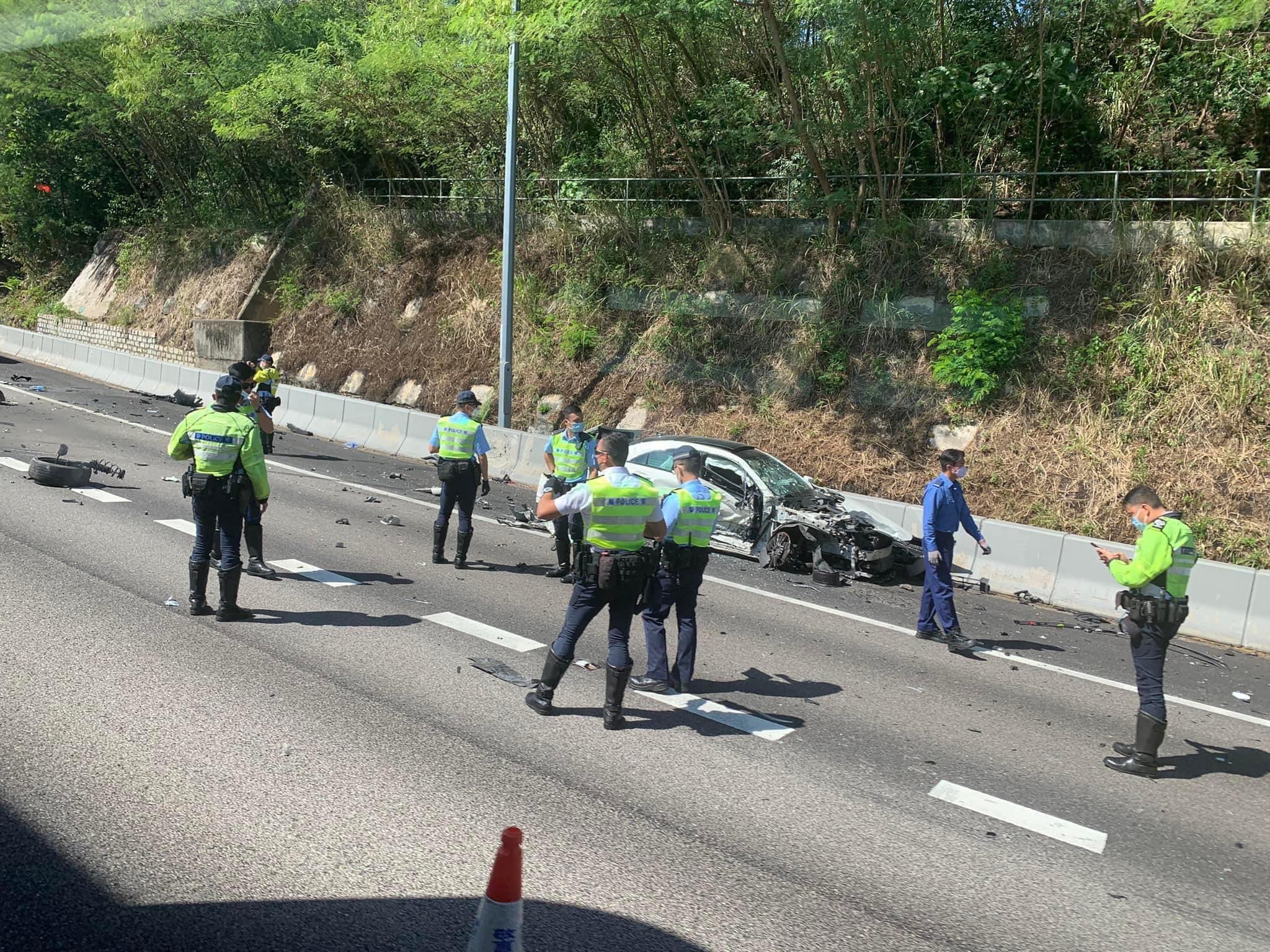 車Cam直擊|屯門公路三車相撞 有私車家疑逃避追捕逆線行駛肇禍 (更新)