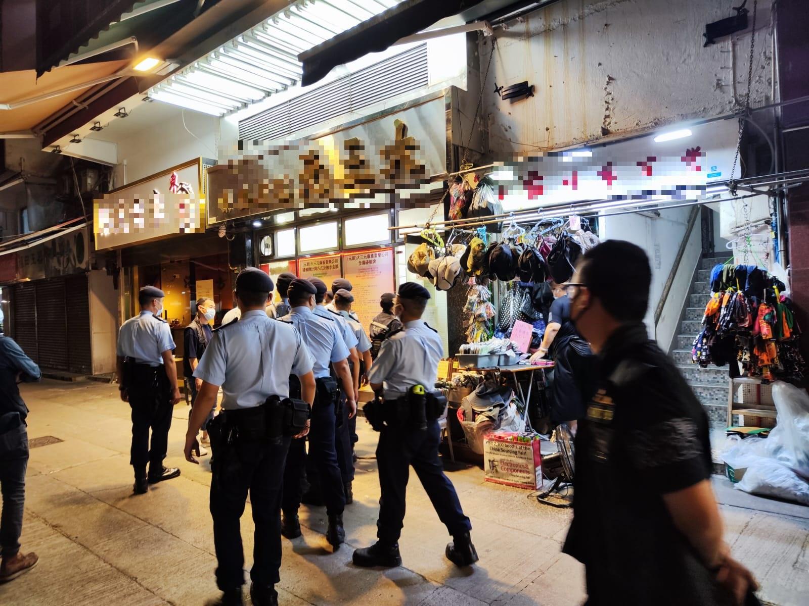 警方全港多區反黑 搗無牌酒吧賣淫場所拘201人