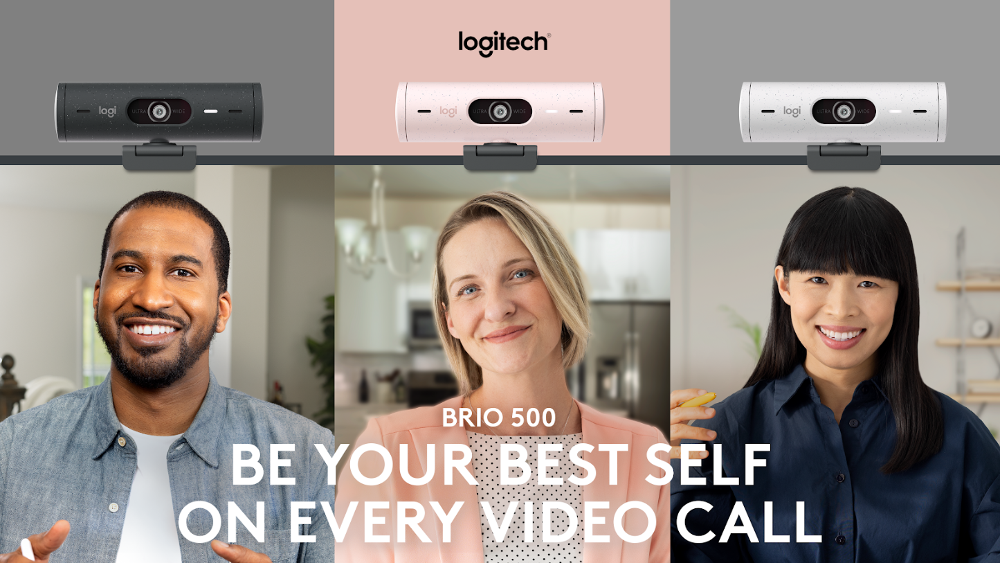 Logitech BRIO 500網路攝影機。
