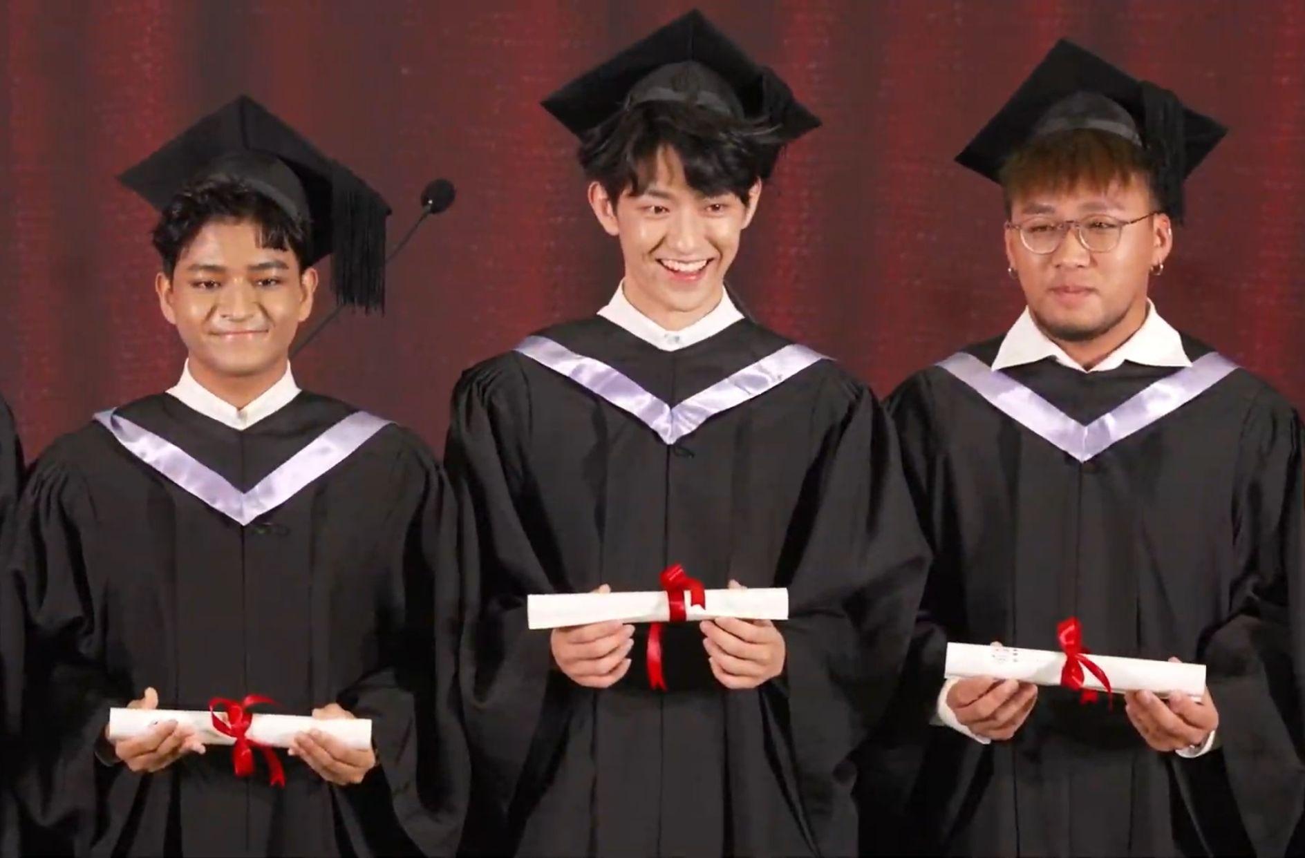 王耀宏及提早畢業的一眾參賽者也有到場。