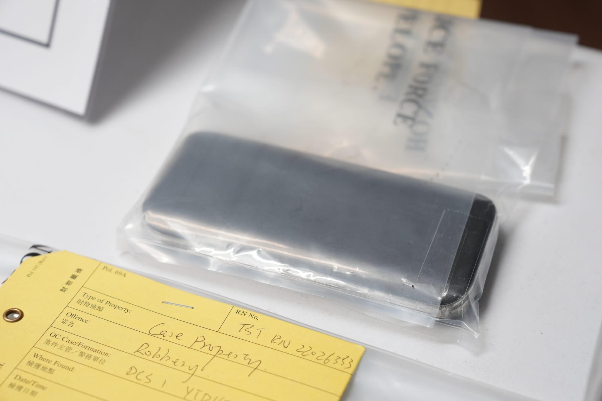 警方展示檢獲物品。(陳奕釗攝)