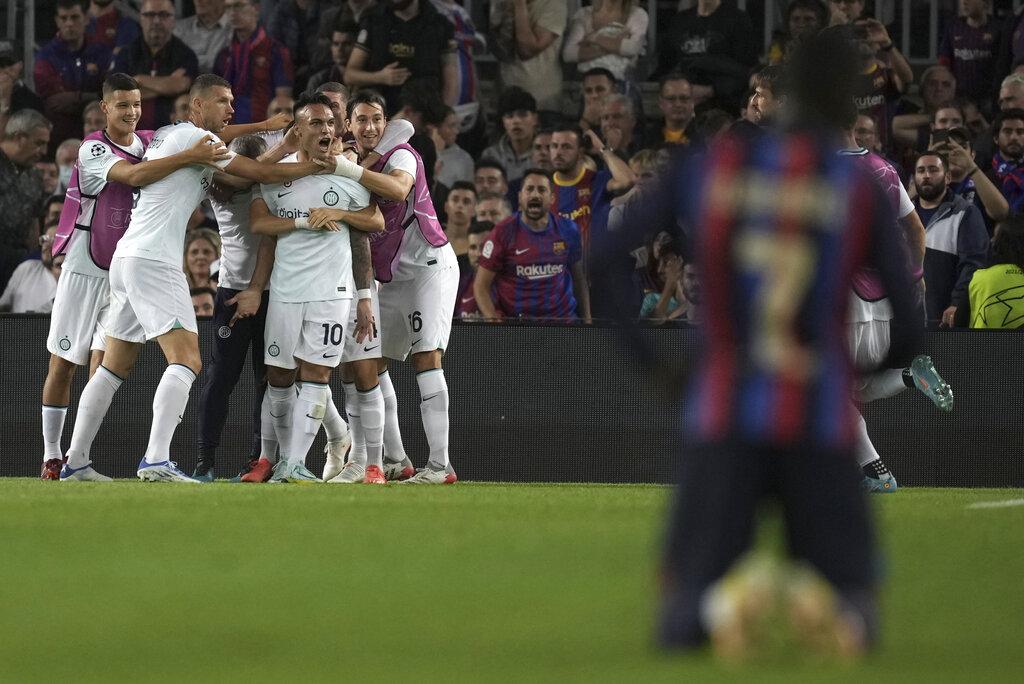 歐聯|巴塞隆拿3:3逼和國際米蘭 出線岌岌可危 沙維:主場唔贏唔配晉級(美聯社)