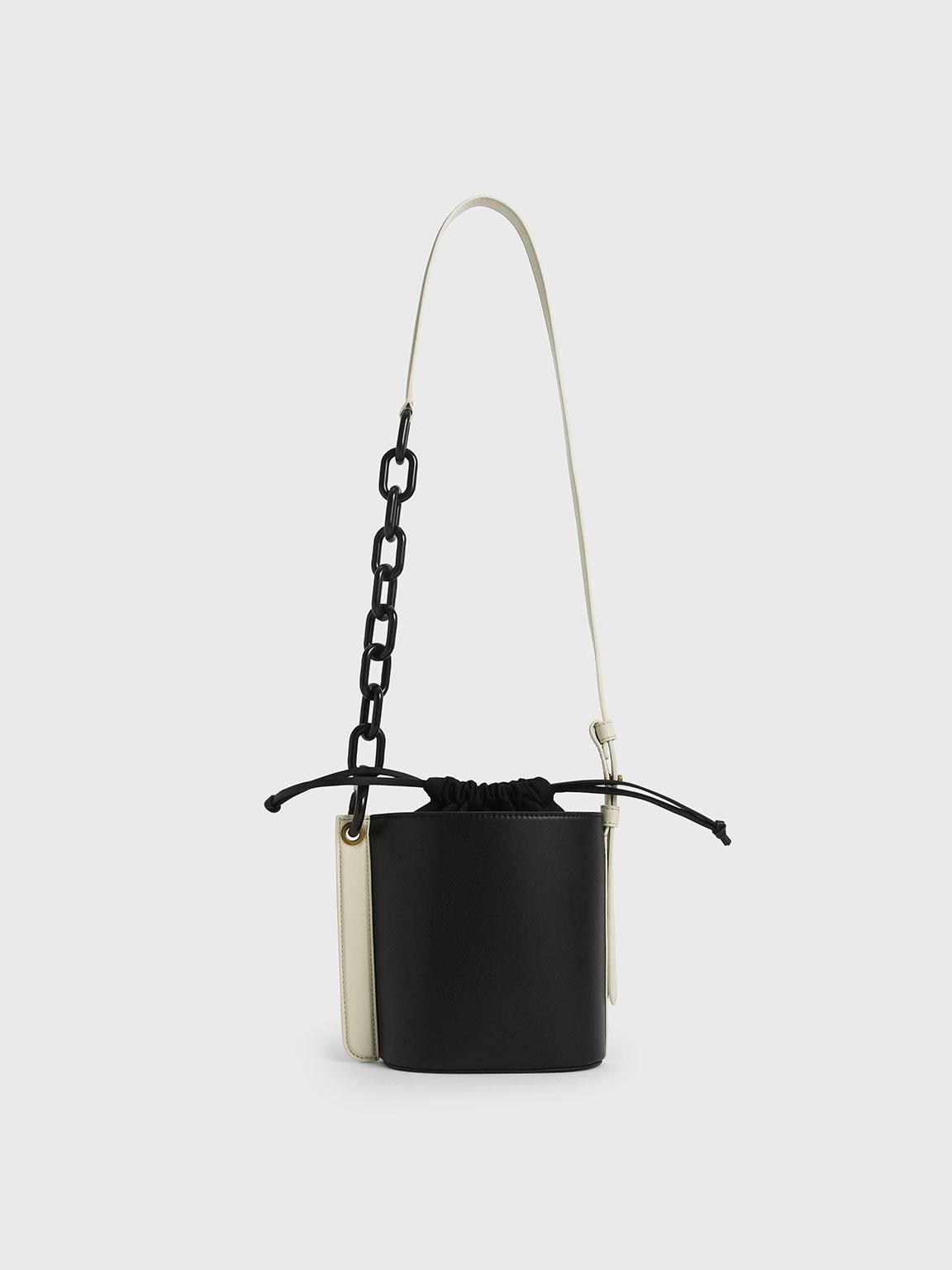 Alden Chain-Link Canvas Drawstring Bucket Bag $250 原價$569