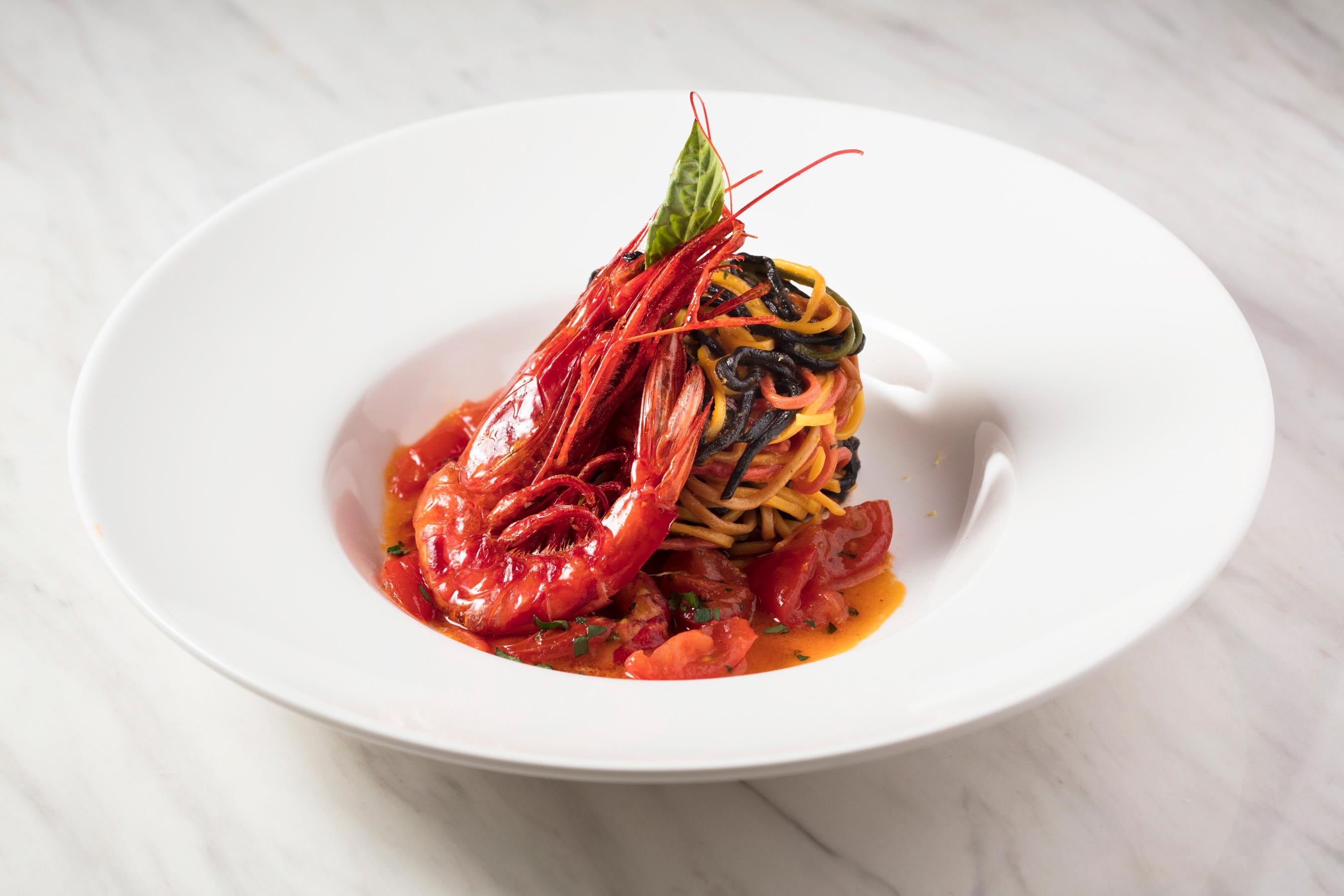 西西里紅蝦手造幼蛋麵
