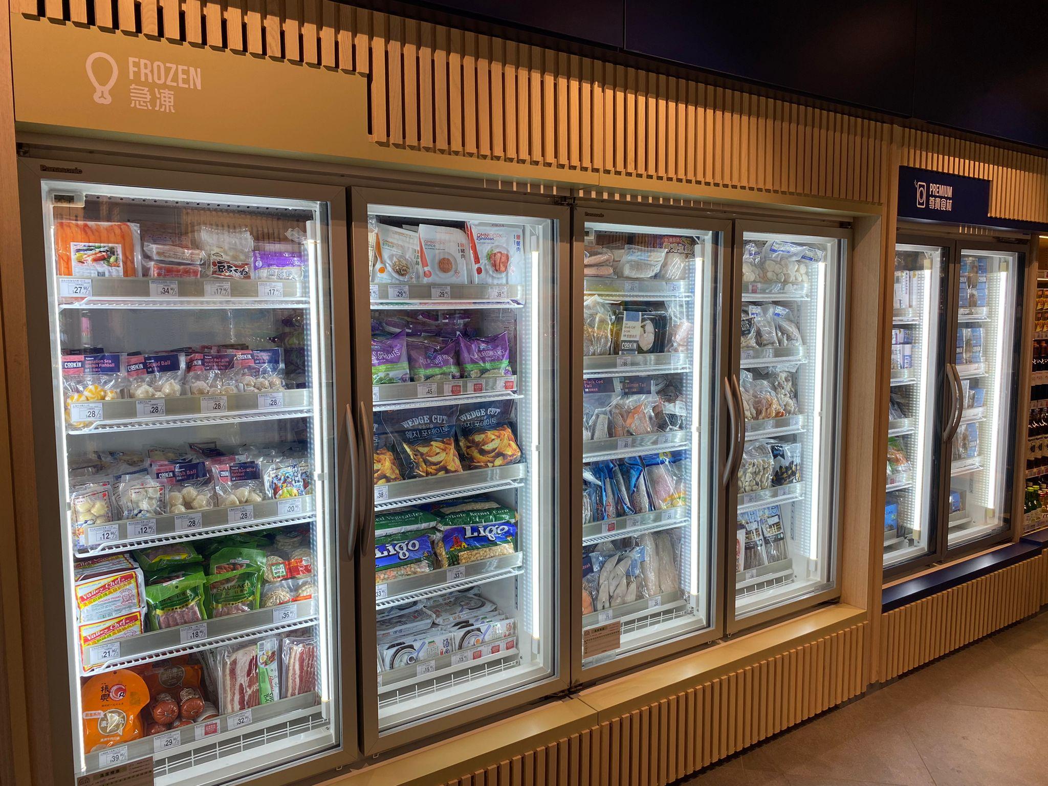 店內多款急凍食材選擇