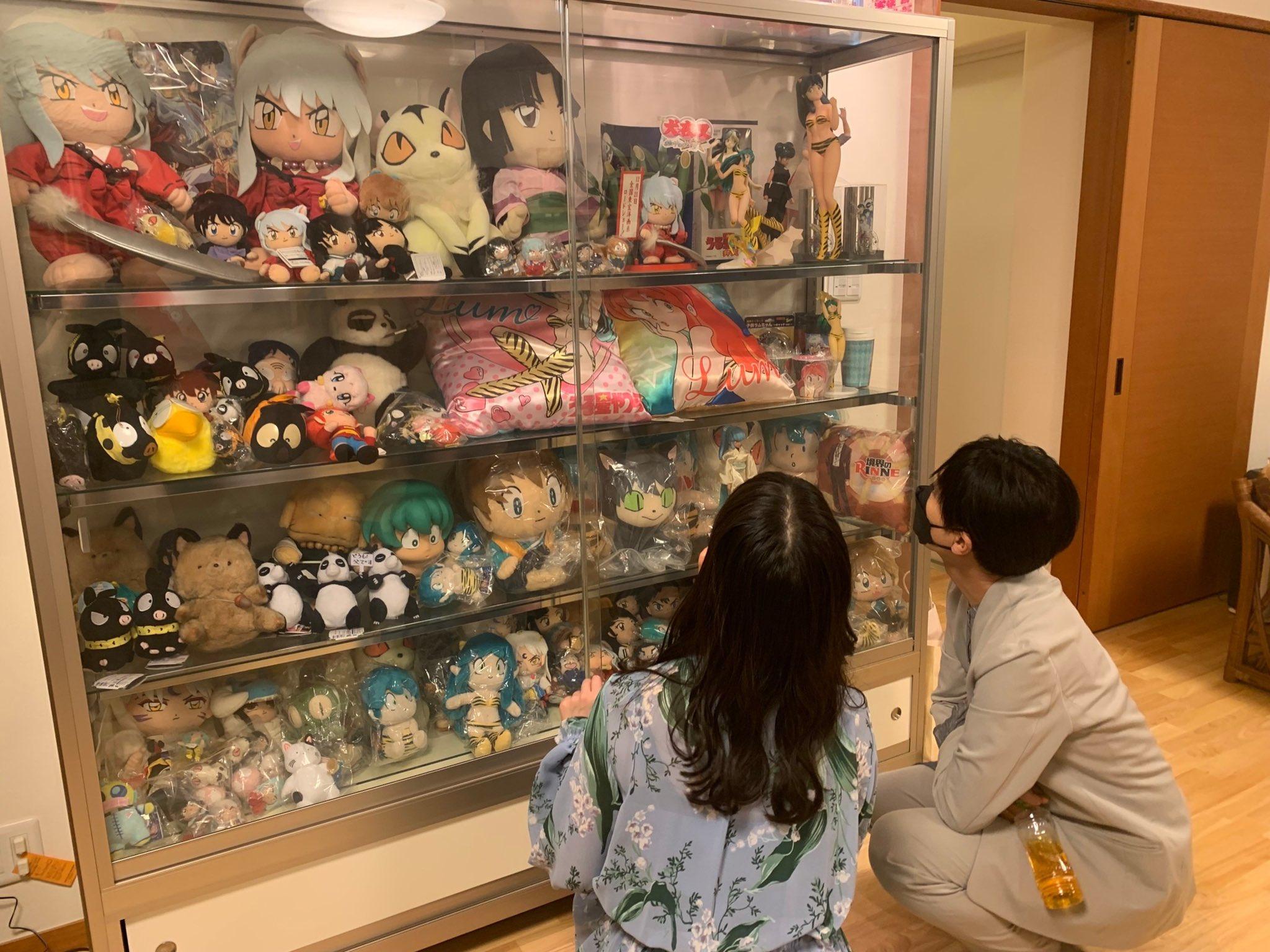 兩位聲優上坂堇與神谷浩史,日前獲邀到訪高橋留美子寓所參觀。