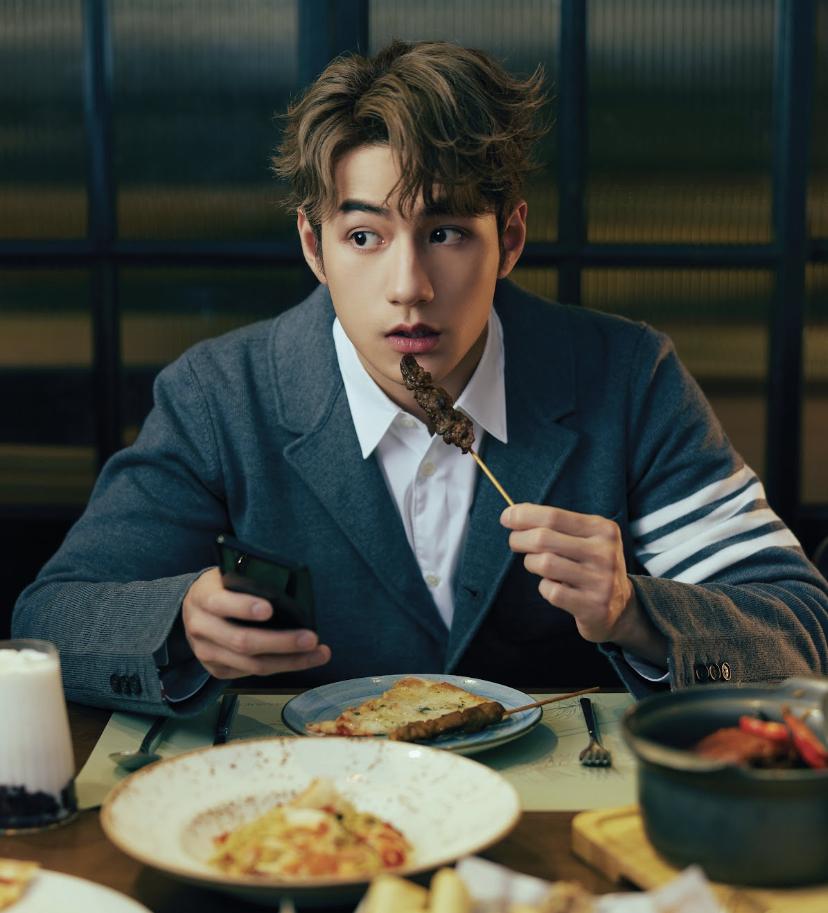 Jeffrey趁拍廣告放肆吃喝,嘗盡各地美食。